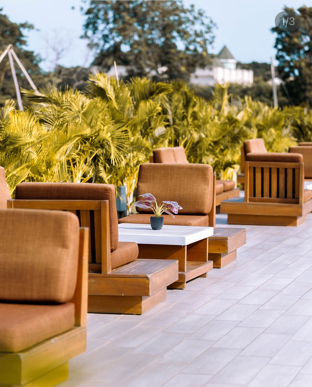 The club's lounge terrace