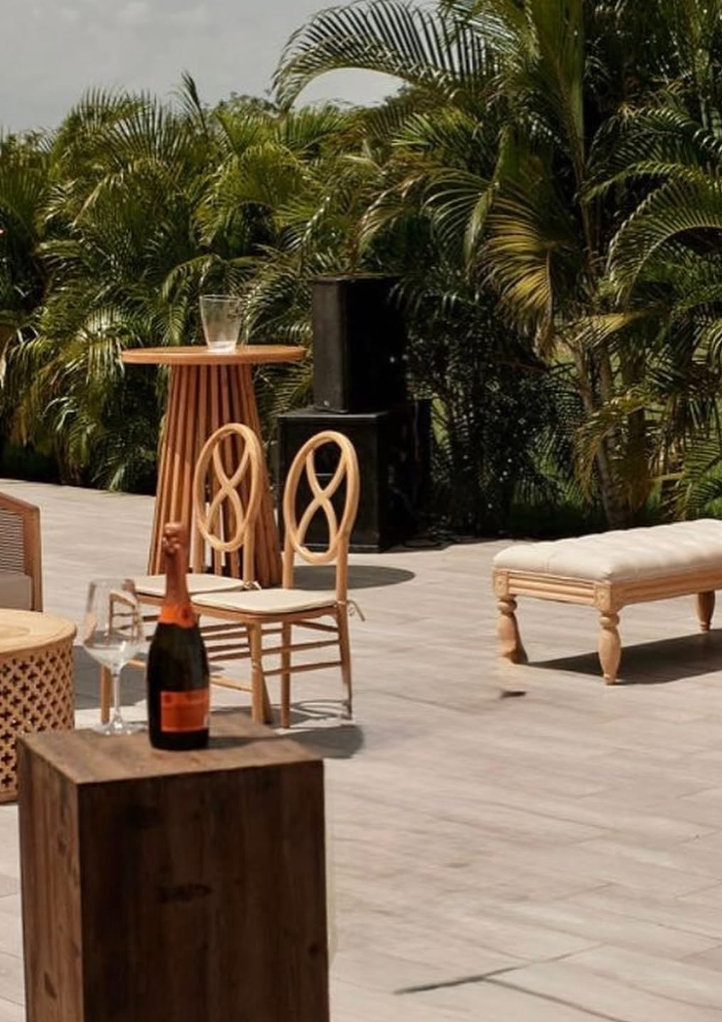 The club's waterside deck